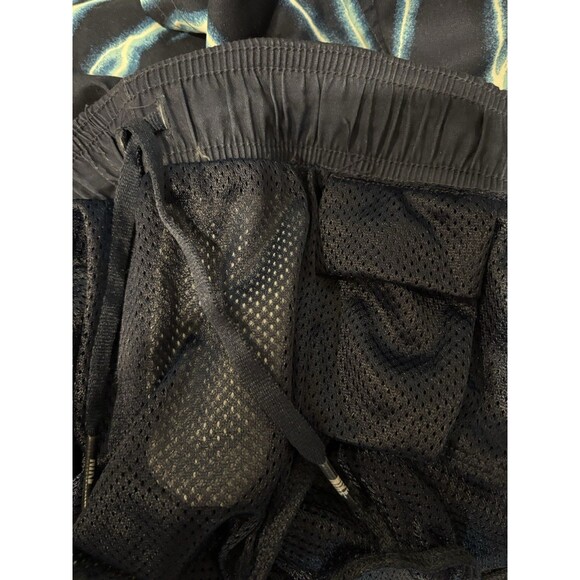 NIKE mens Navy Drawstring Inner Pocket Swim Short Trunks size Medium 9.5" inseam - Picture 4 of 5